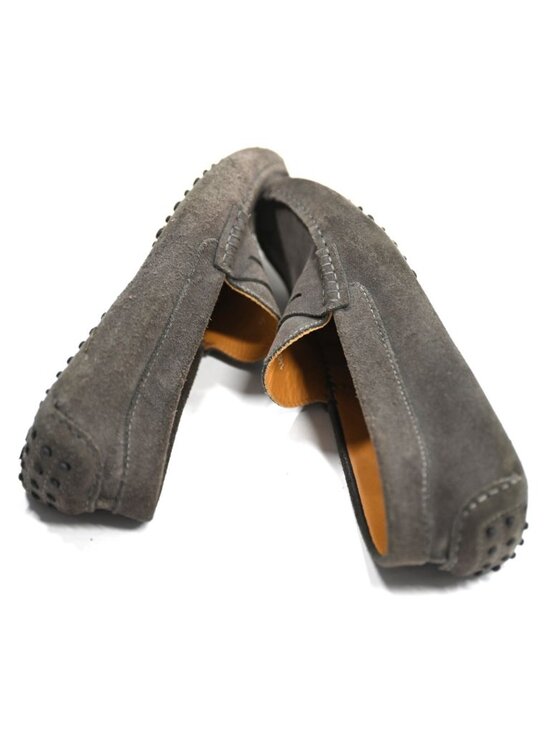 Bosco Italian Suede Moccasin Loafers 1407 in Ash Brown main image 9